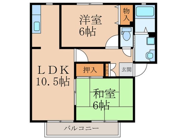 パナハイツ葛原の物件間取画像